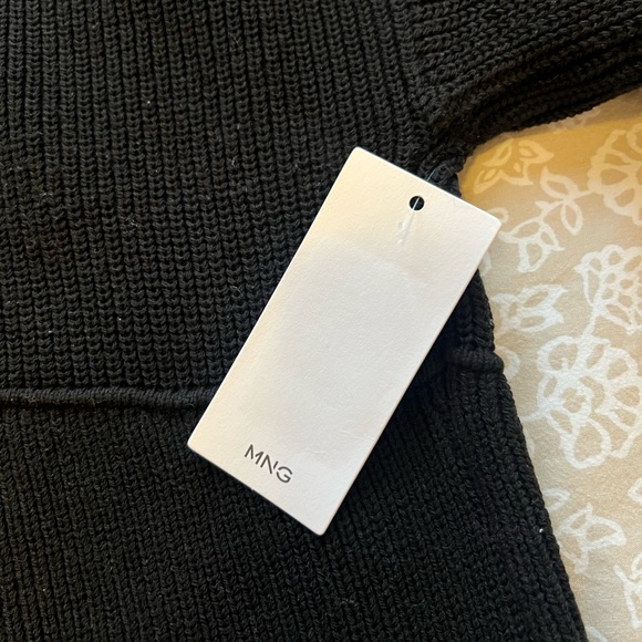 Mango Black Women Sweater Dress - Picture 4 of 5